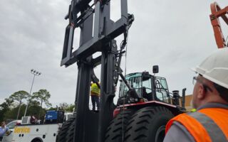 The largest forklift in America helps get things moving for renewable energy supplier